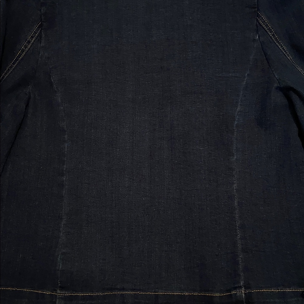 J/M Sportswear by Cato Dark Wash Open Front Denim Jacket Blazer M New - Picture 10 of 11